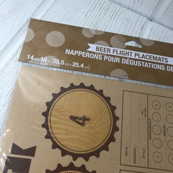 NEW 24 Beer Flight Placemats & 6 Snack Cups Paper - Picture 5 of 7